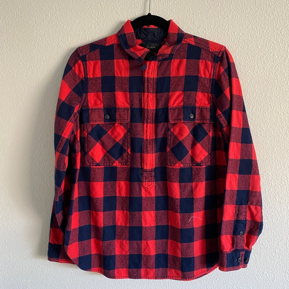 J crew size S Flannel Pullover